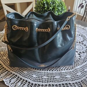 "NWT" COACH MED.  EVELYN SHOULDER/TOTE BAG IN DARK TEAL💚💛